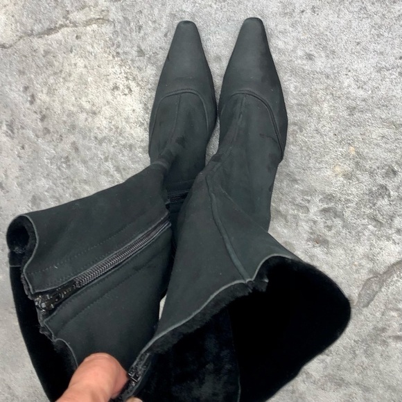 MARC CAIN ANKLE BOOT black leather suede size 38 made in Italy - Picture 12 of 16